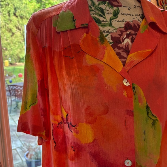 Vintage Carole Little blouse - Size 14 - Picture 2 of 5